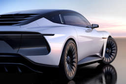 2024 Delorean Alpha5 rear three-quarter